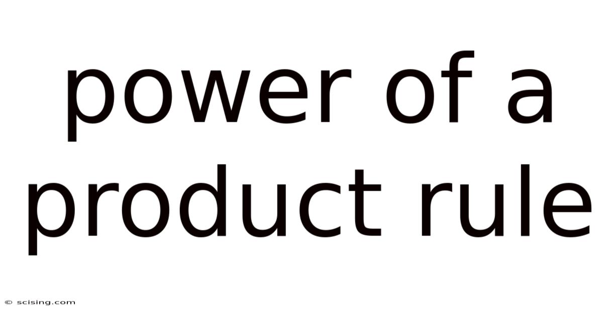 Power Of A Product Rule