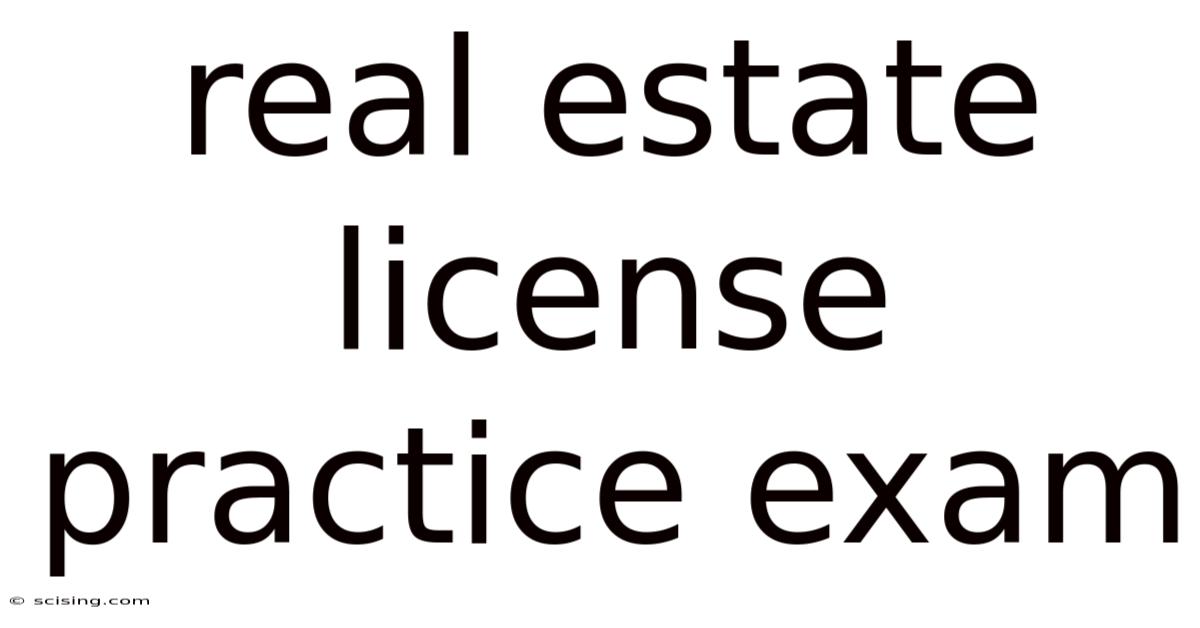 Real Estate License Practice Exam