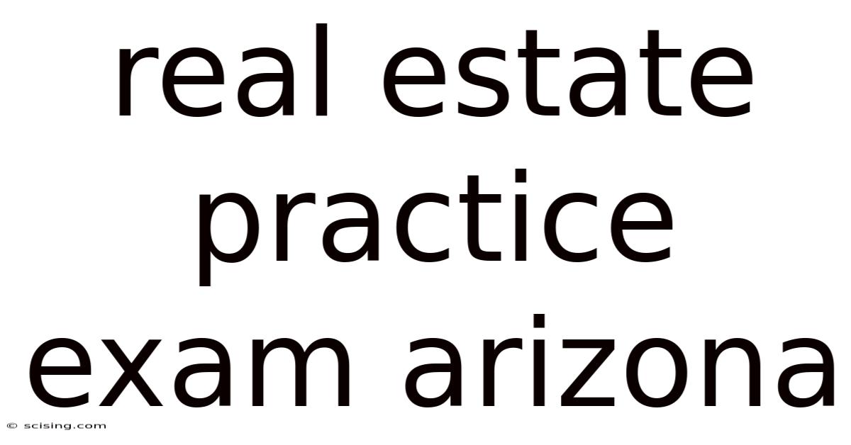 Real Estate Practice Exam Arizona