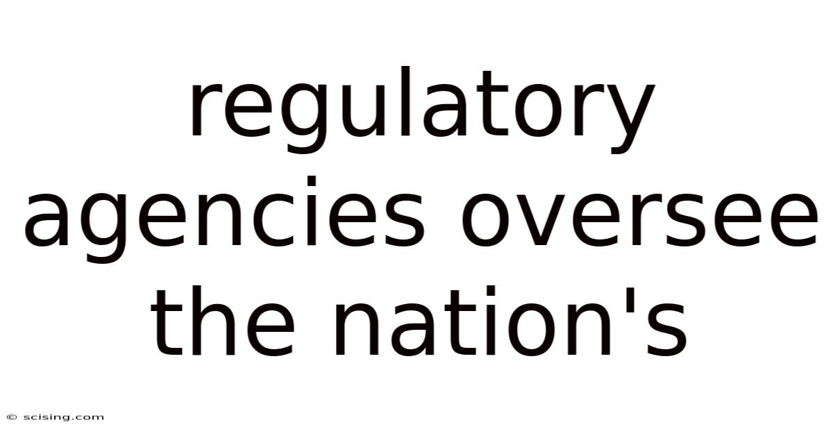 Regulatory Agencies Oversee The Nation's