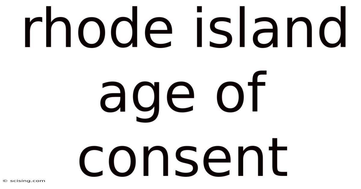 Rhode Island Age Of Consent