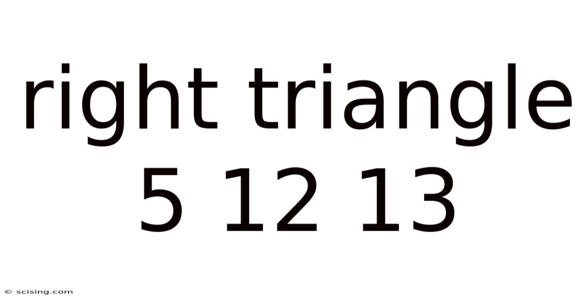 Right Triangle 5 12 13