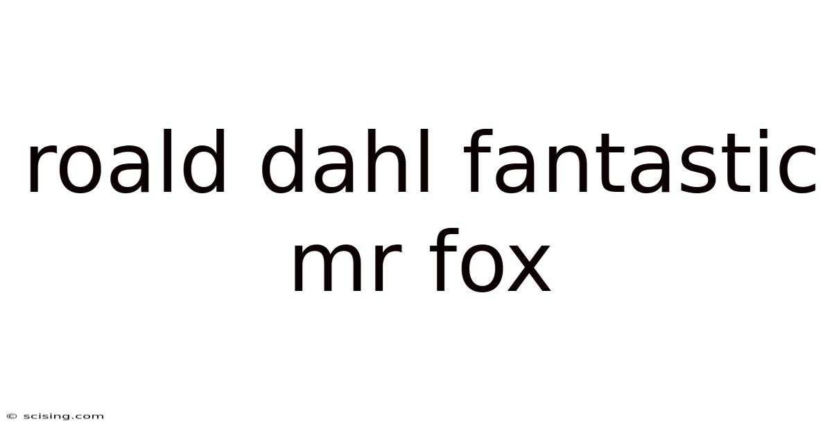 Roald Dahl Fantastic Mr Fox