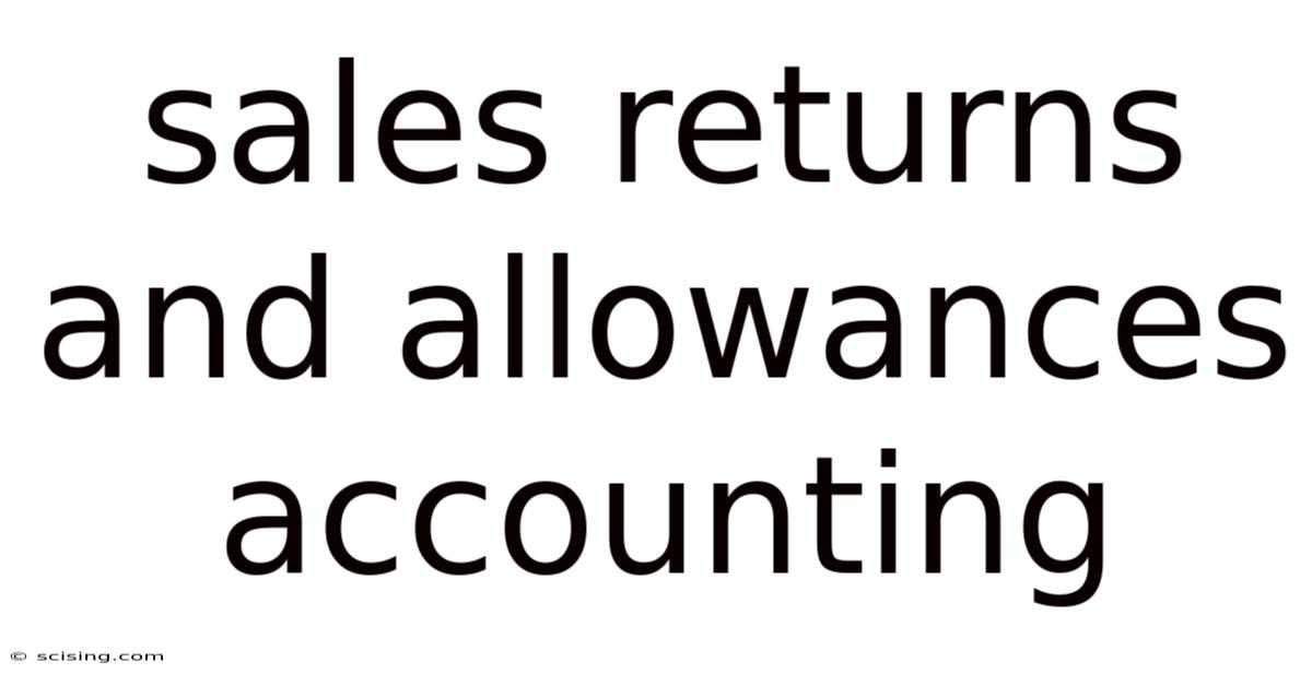 Sales Returns And Allowances Accounting