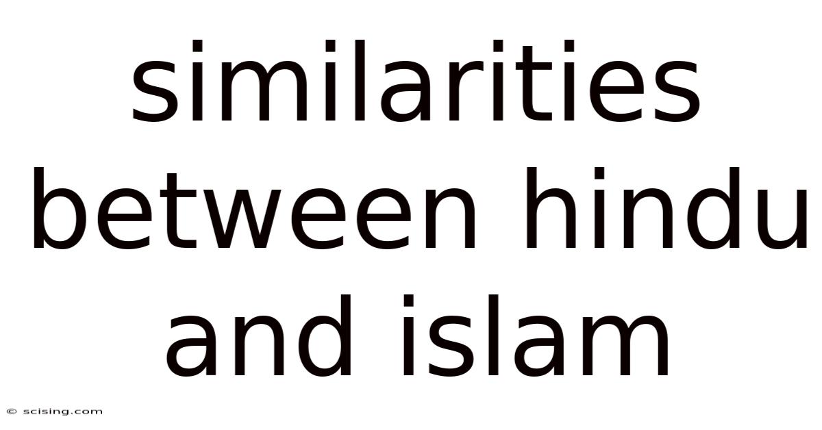 Similarities Between Hindu And Islam