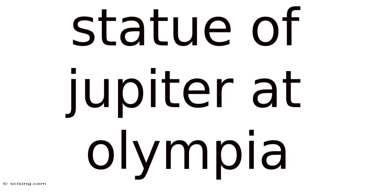 Statue Of Jupiter At Olympia