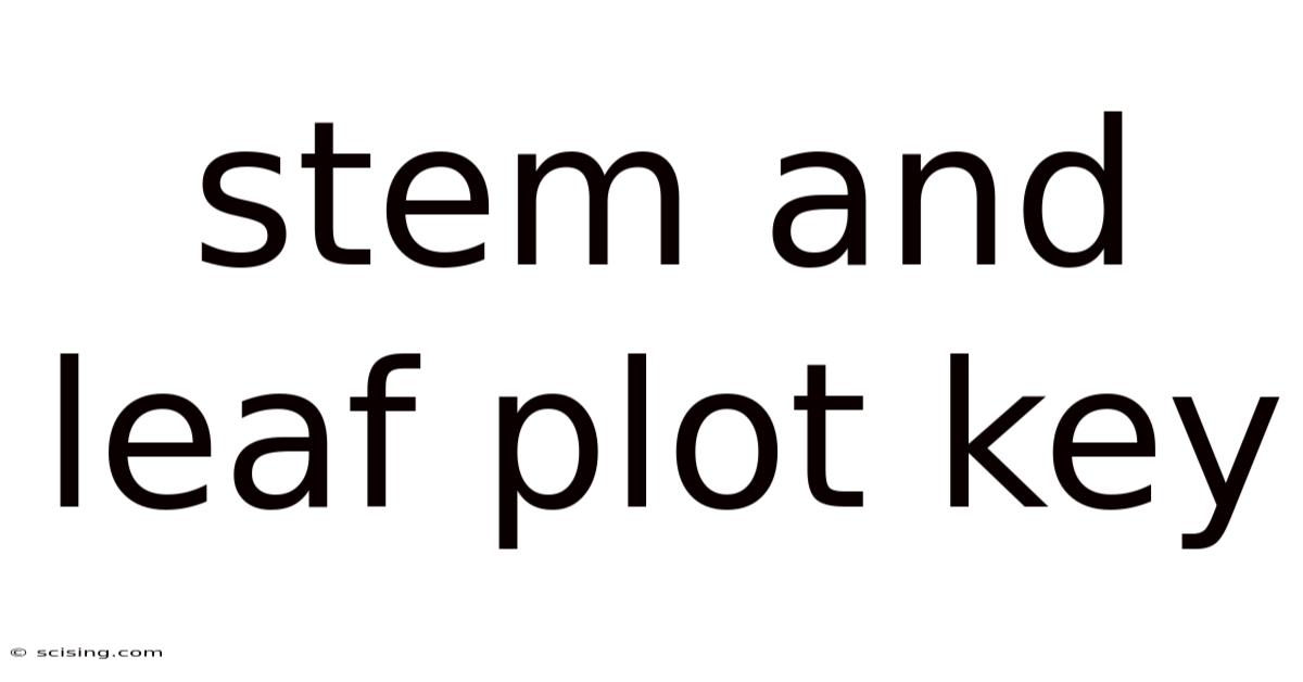 Stem And Leaf Plot Key