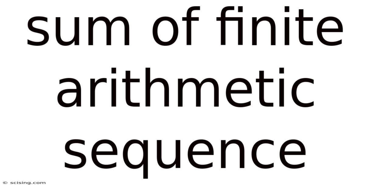 Sum Of Finite Arithmetic Sequence