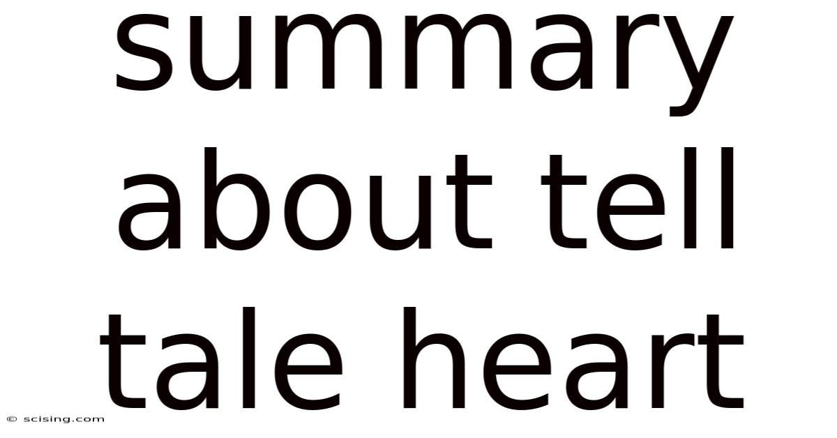 Summary About Tell Tale Heart