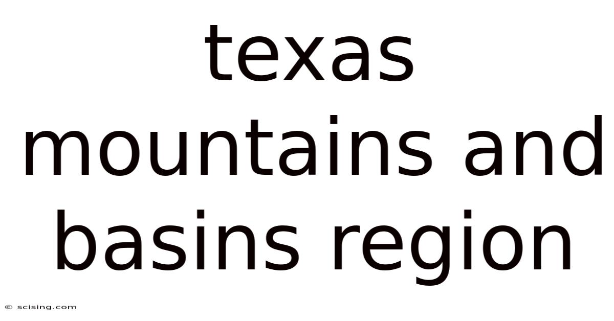Texas Mountains And Basins Region