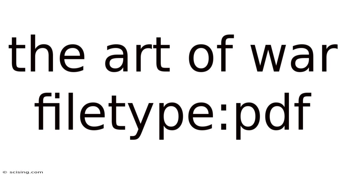 The Art Of War Filetype:pdf