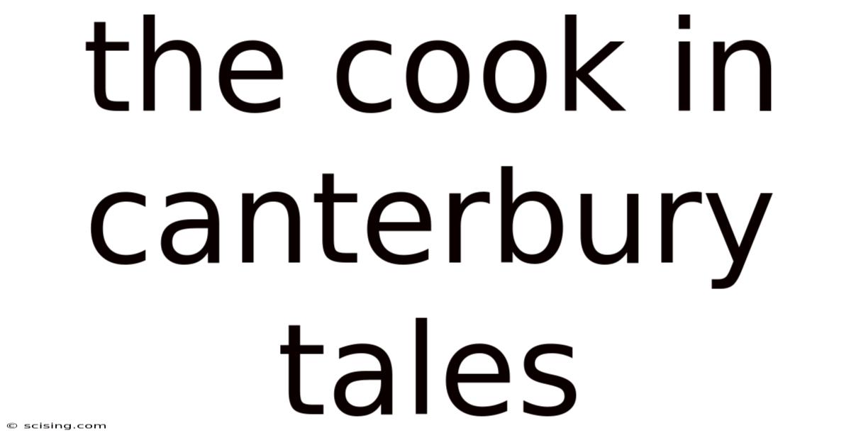 The Cook In Canterbury Tales