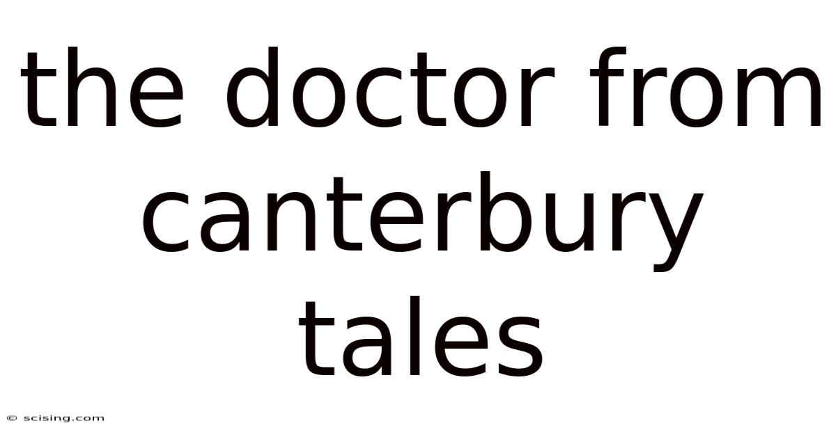The Doctor From Canterbury Tales