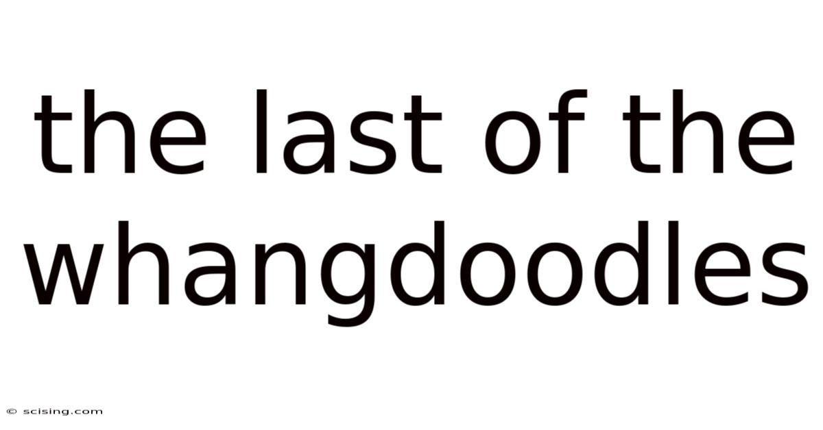 The Last Of The Whangdoodles