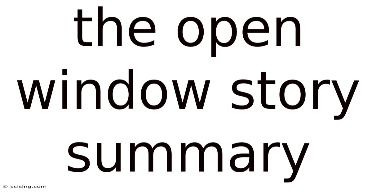The Open Window Story Summary