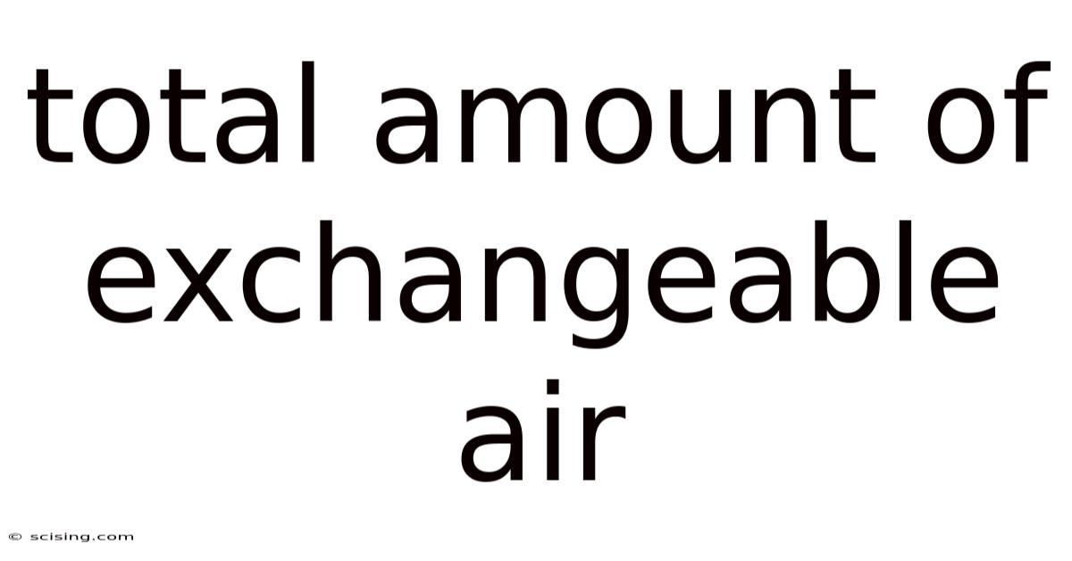 Total Amount Of Exchangeable Air