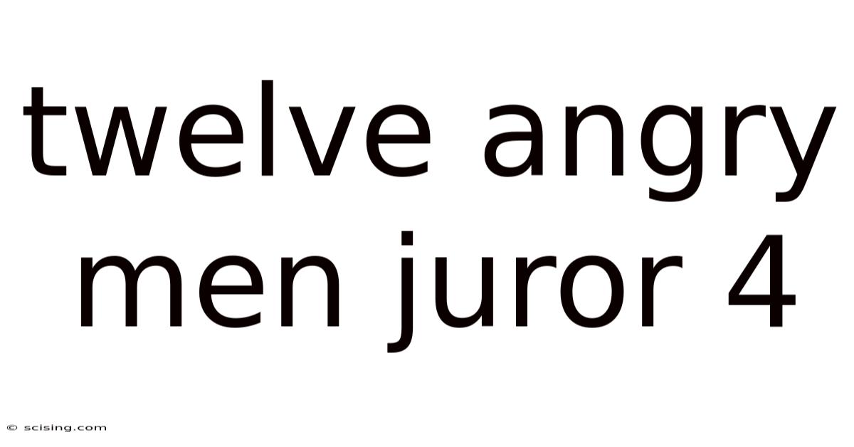 Twelve Angry Men Juror 4