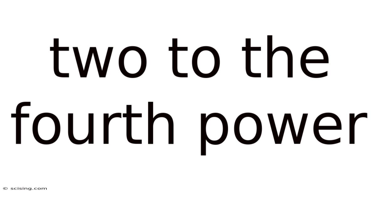 Two To The Fourth Power