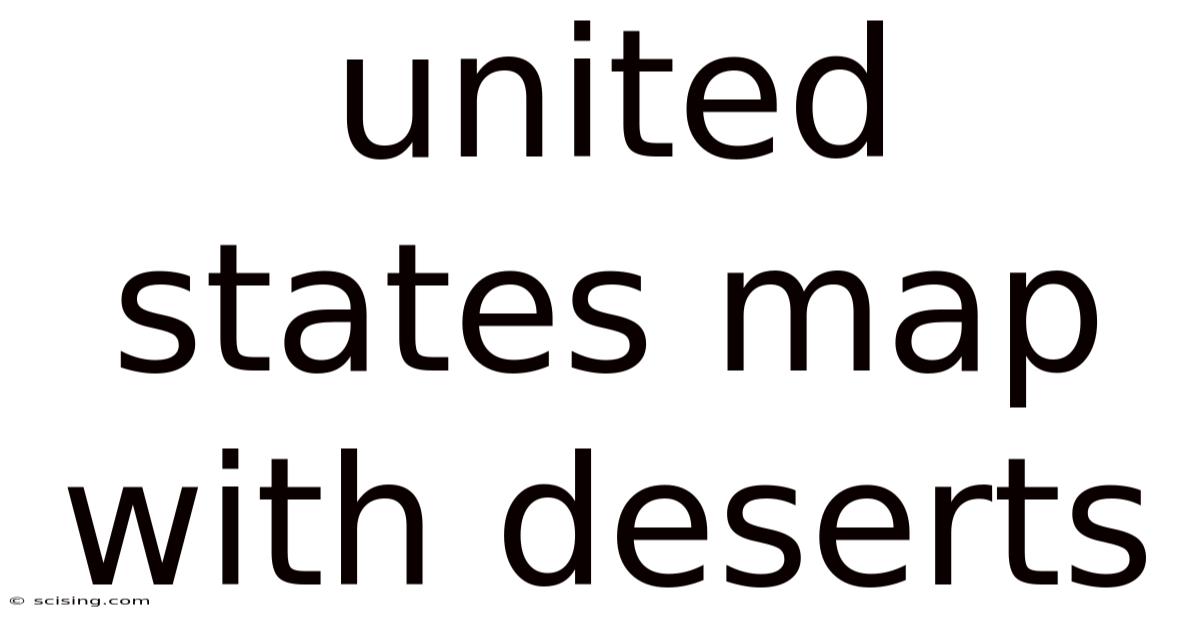 United States Map With Deserts