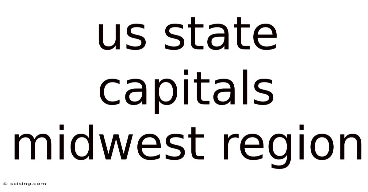 Us State Capitals Midwest Region