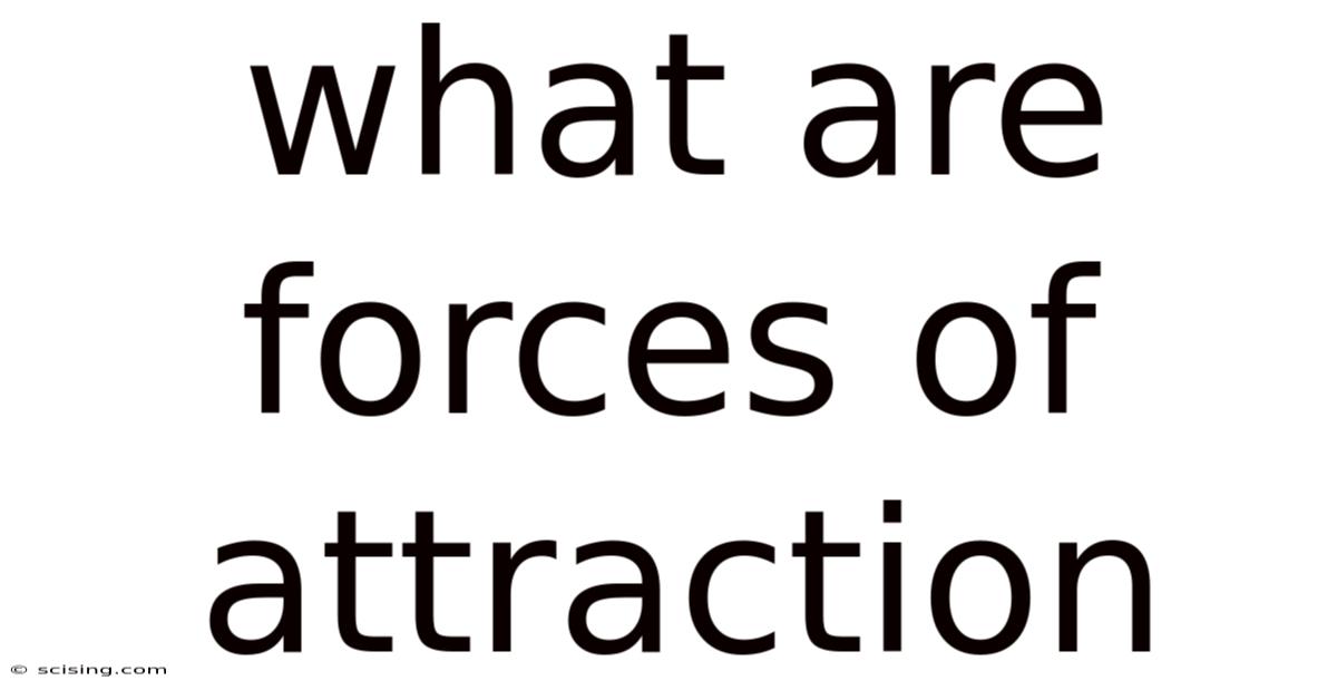 What Are Forces Of Attraction