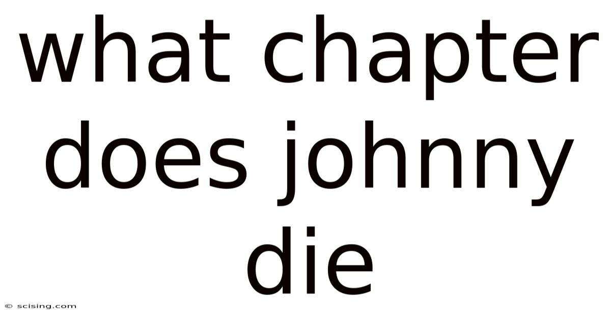 What Chapter Does Johnny Die