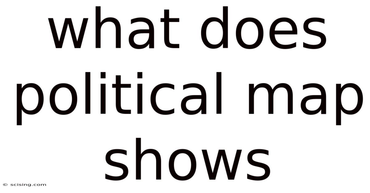 What Does Political Map Shows