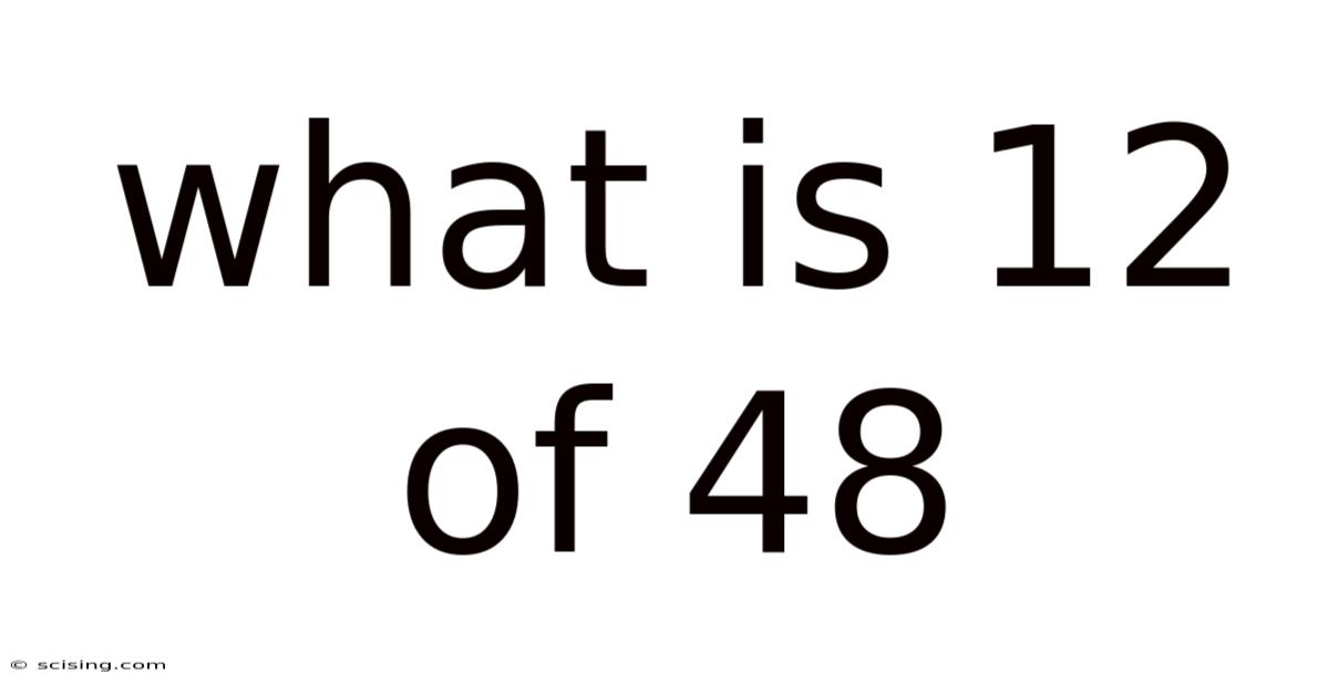 What Is 12 Of 48
