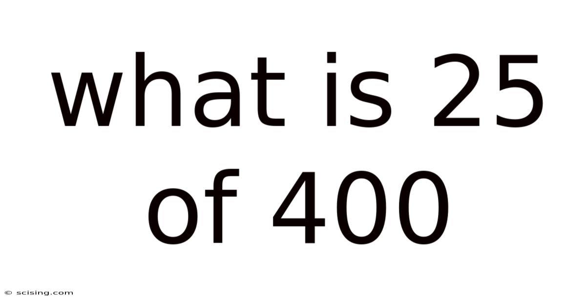 What Is 25 Of 400 what-is-25-of-400