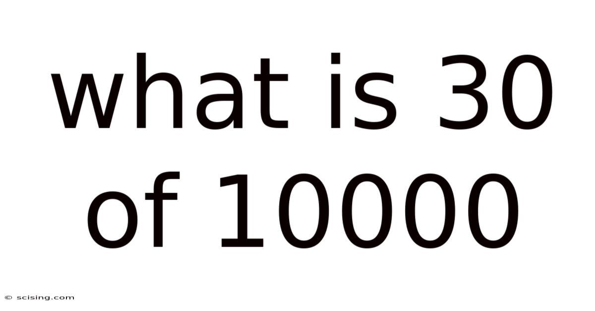 What Is 30 Of 10000