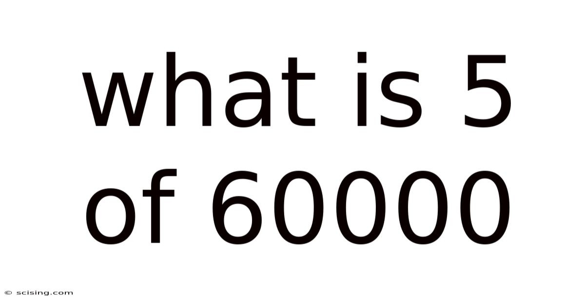 What Is 5 Of 60000
