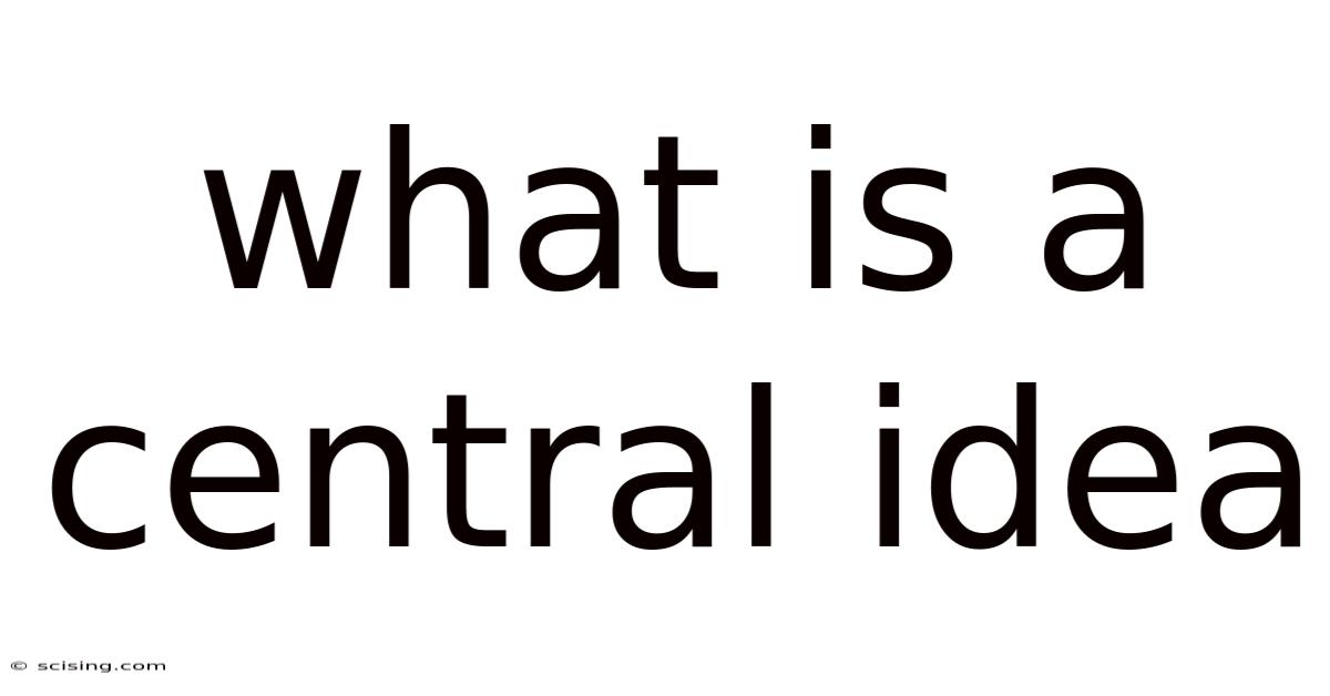 What Is A Central Idea
