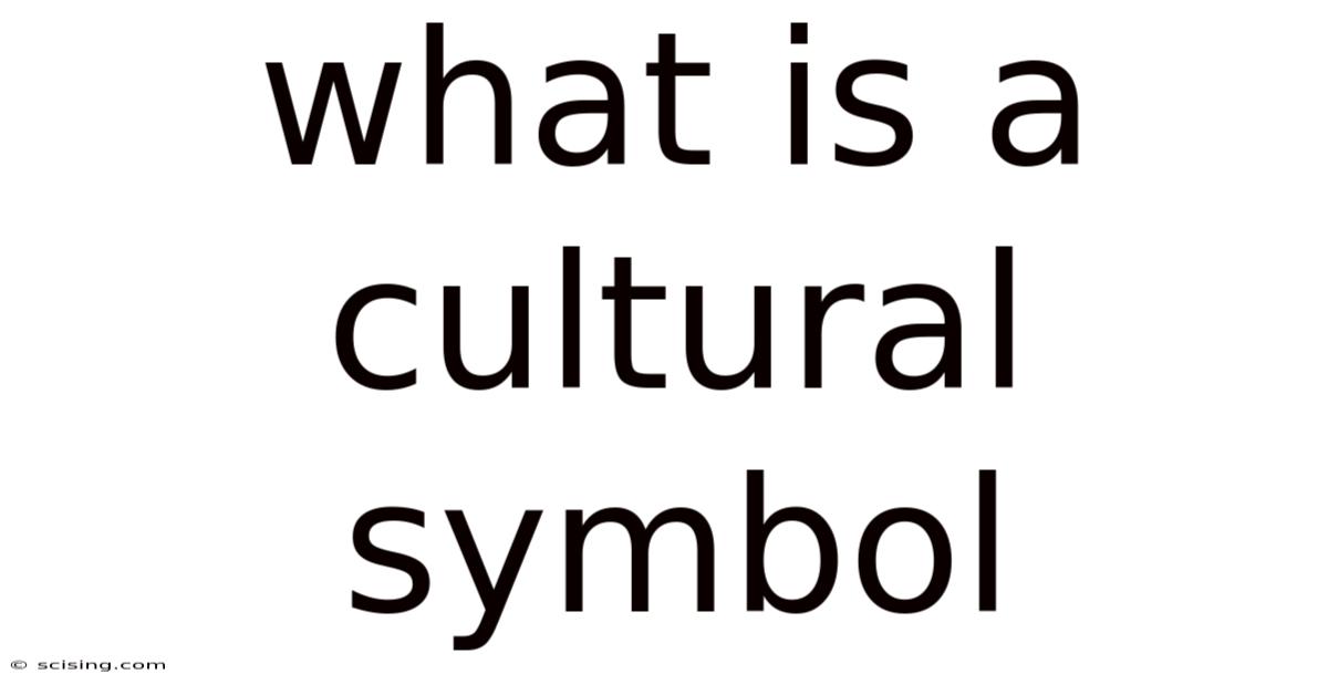 What Is A Cultural Symbol