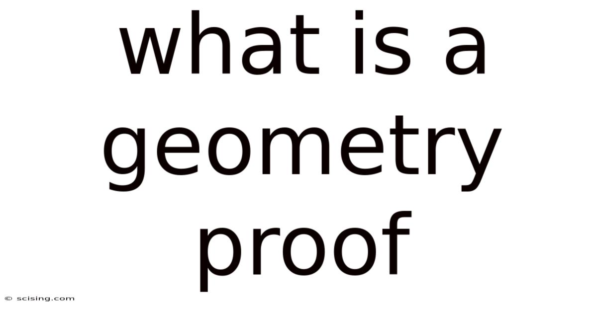 What Is A Geometry Proof