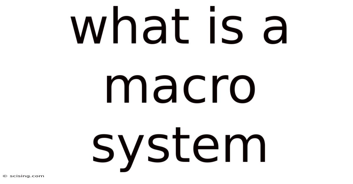 What Is A Macro System