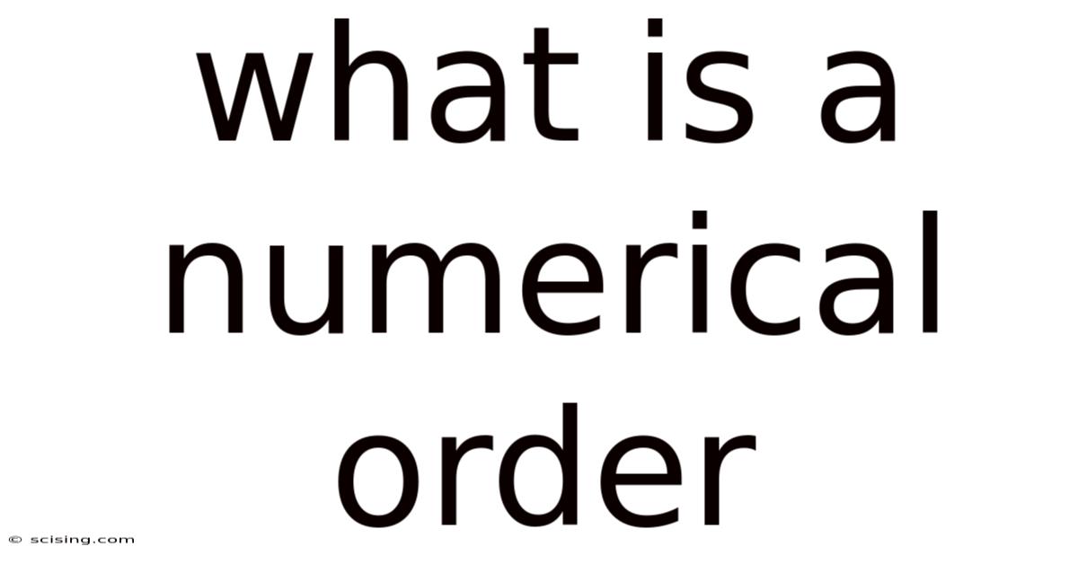 What Is A Numerical Order