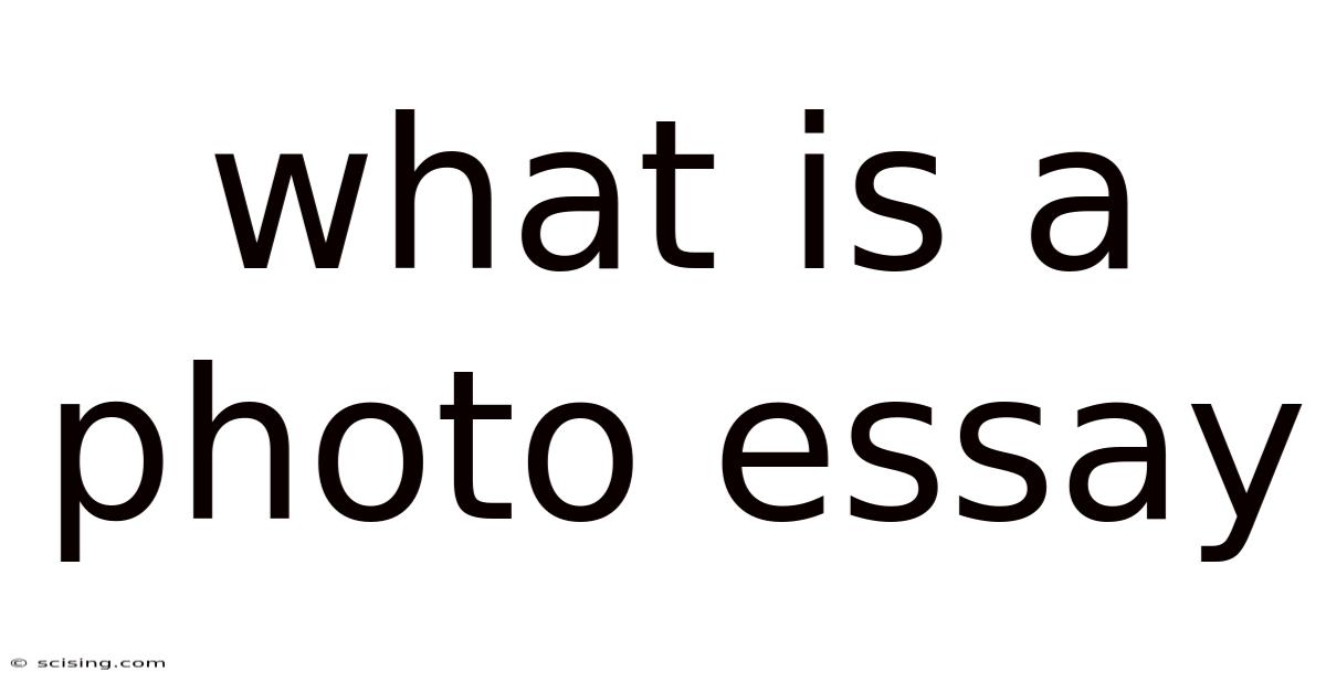 What Is A Photo Essay