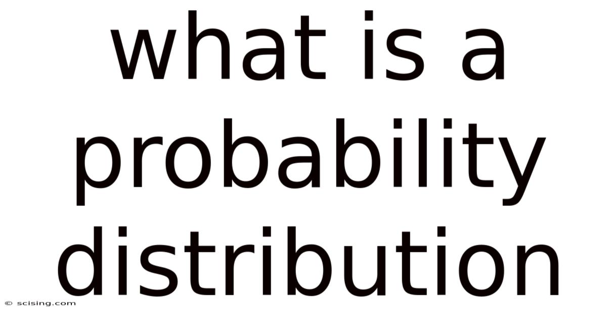 What Is A Probability Distribution