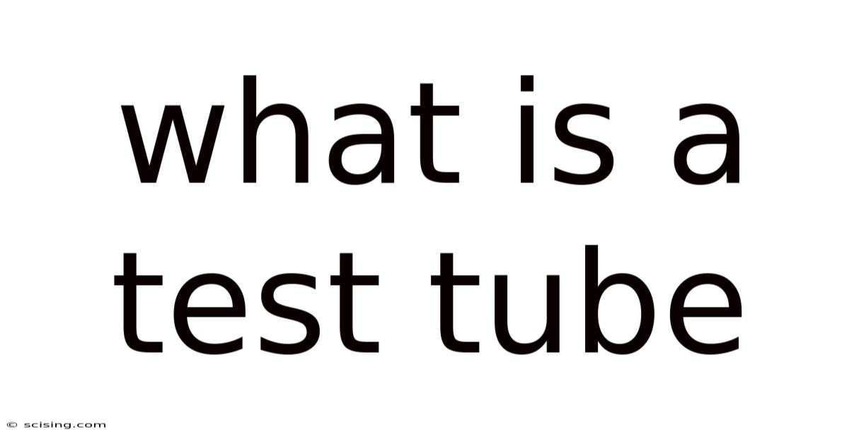 What Is A Test Tube
