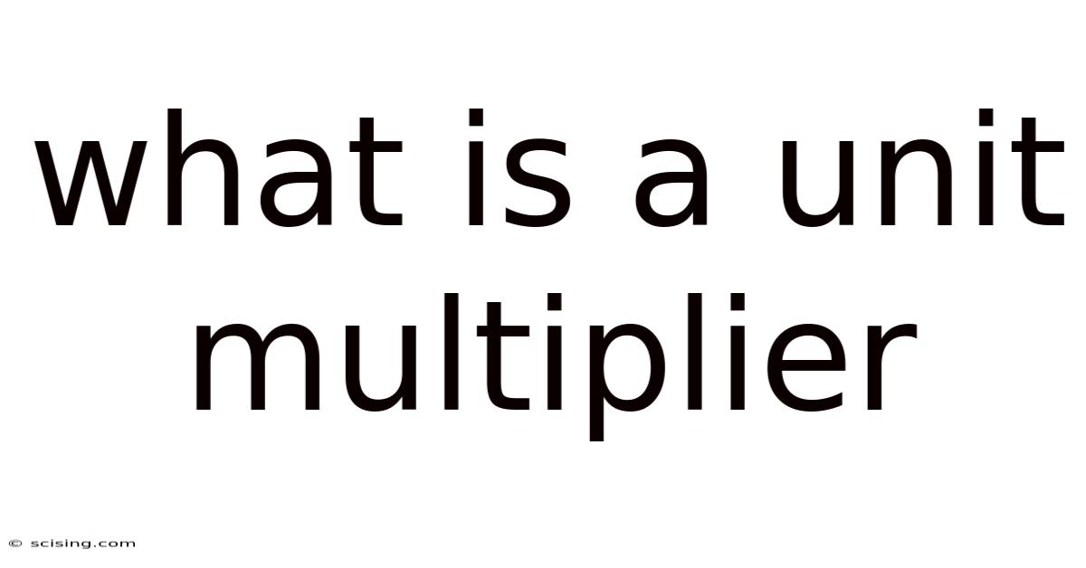 What Is A Unit Multiplier