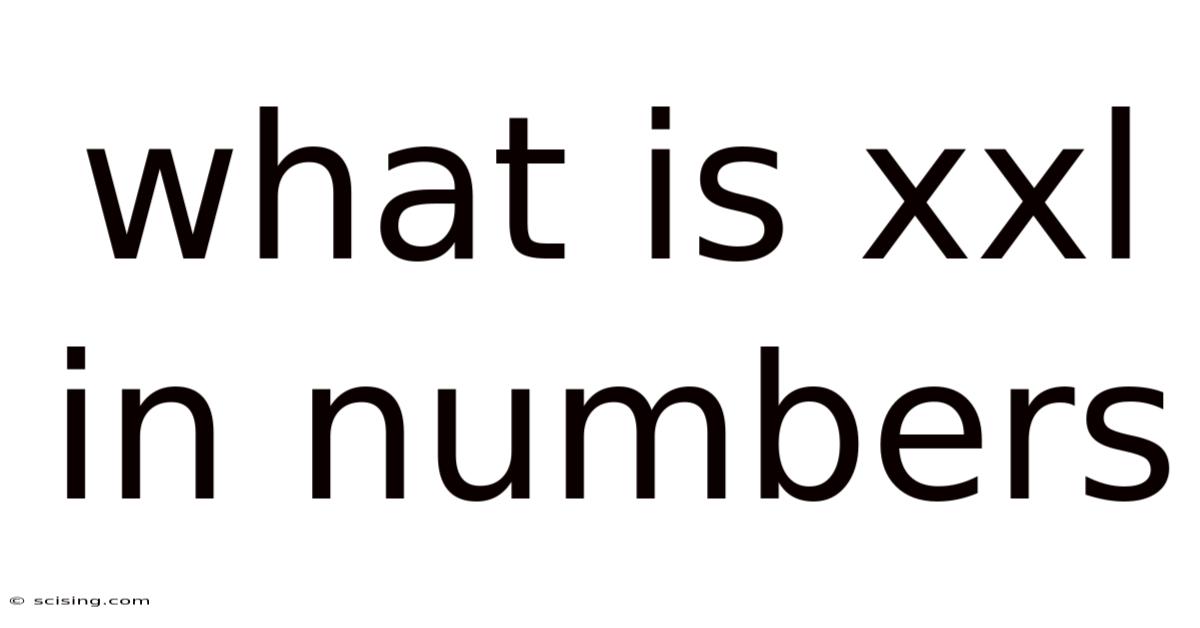 What Is Xxl In Numbers