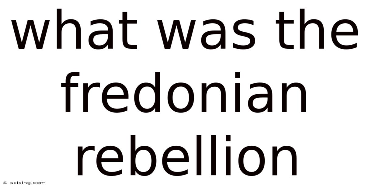 What Was The Fredonian Rebellion