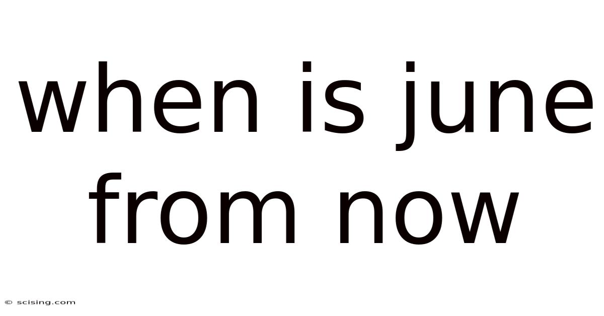 When Is June From Now