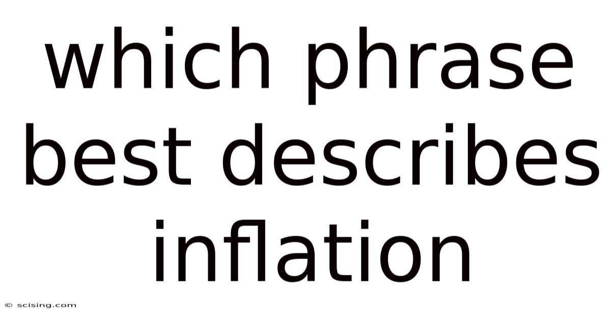 Which Phrase Best Describes Inflation