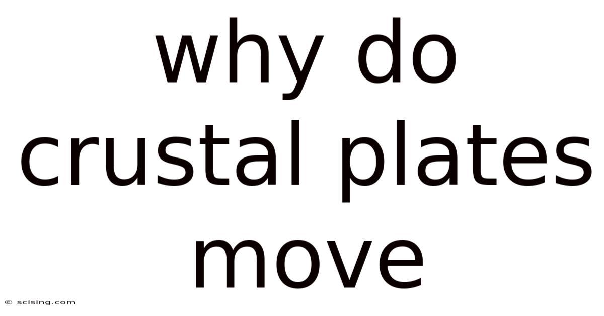 Why Do Crustal Plates Move