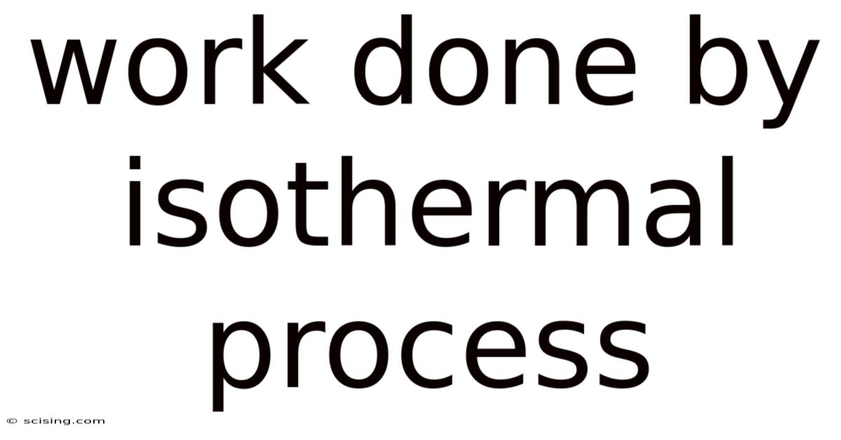 Work Done By Isothermal Process