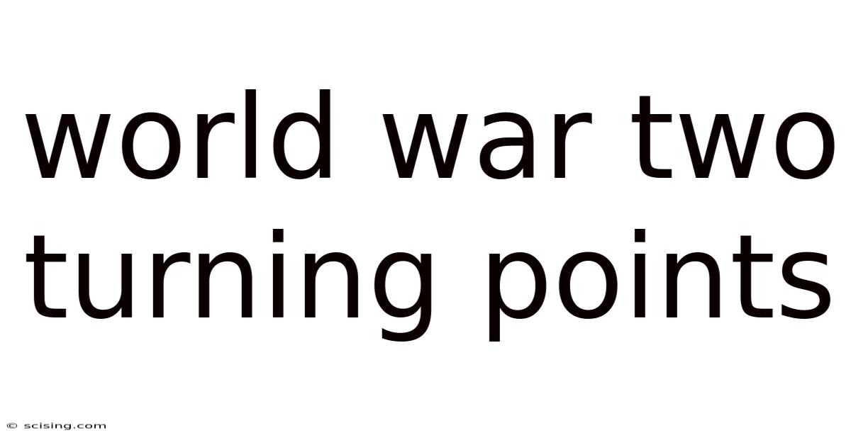 World War Two Turning Points