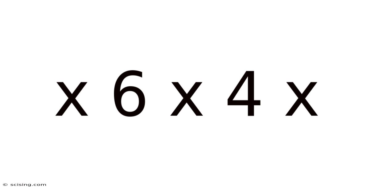 X 6 X 4 X