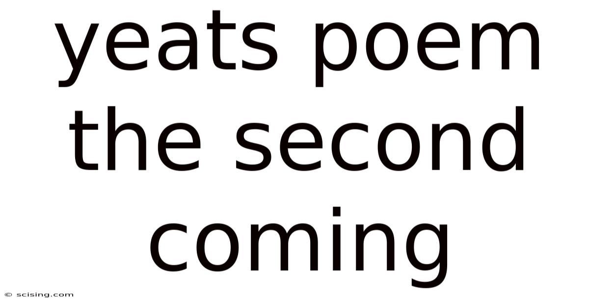 Yeats Poem The Second Coming